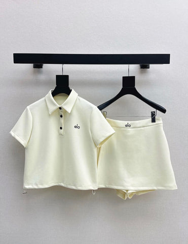 Pre Order Luxury Yoga Short & T-shirt Set