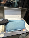 Pre Order Luxury Fainted Logo Detail Denim Chain Handbag