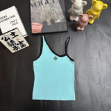 Pre Order Luxury Logo Strap Design Crop Top