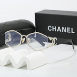 Pre Order Luxury Metal Frame Logo Cat Eye Sunglasses (5 Colours)