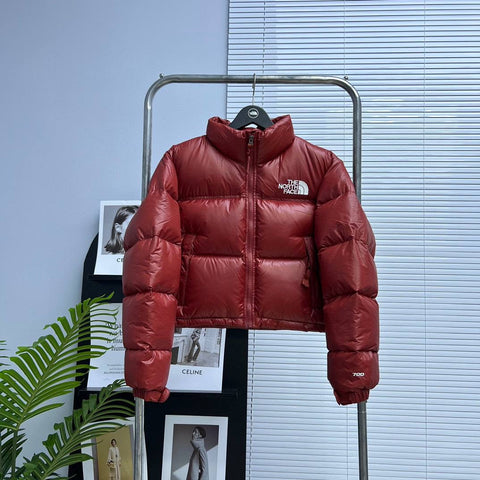 Pre Order Cropped Puff Coat In Red