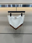 Pre Order Bandeau Luxury Logo Skirt Set