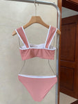 Pre Order Luxury Logo Blush Pink Bikini Set