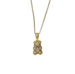 Diamanté Bear Necklace