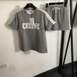 Pre Order Luxury Logo T-shirt & Short Set (3 Colours)