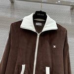 Pre Order Brown Velvet Jersey Tracksuit