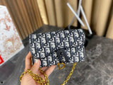 Pre Order Luxury Gold Logo Chain Mini Cross Body Bag
