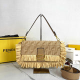 Pre Order Frayed Denim Double Letter Design Handbag
