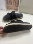 Pre Order Luxury Gold Letter Logo Strap Slides