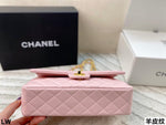Pre Order Luxury Gold Logo Chain  Pink Bag