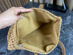Pre Order Luxury Gold Letter Logo Basket Bag
