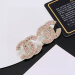 Pre Order Pink Diamanté Double Initial Earrings
