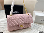 Pre Order Luxury Gold Logo Chain  Pink Bag