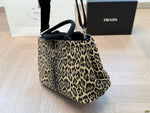 Pre Order Luxury Logo Leopard Handbag With Strap
