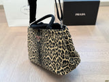Pre Order Luxury Logo Leopard Handbag With Strap