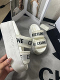 Pre Order Luxury Double Strap Logo Platform Slides (2 Colours)