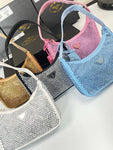 Pre Order Satin Mini Bag With Crystals