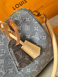 Pre Order Luxury Logo Denim Speedy Bag (2 Styles)