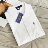 Pre Order Half Button Luxury Polo Tops (7 Colours)