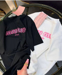 Pre Order Luxury Sparkle Pink Logo T-shirt