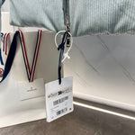 Pre Order Cord Blue Puffer Luxury Logo Coat