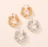 Small Twisted Hoop Earrings